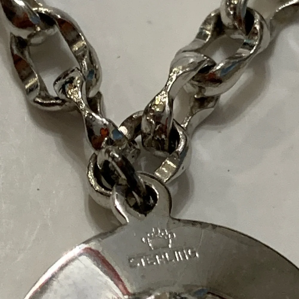 Vintage Sterling Silver  Charm Bracelet 7